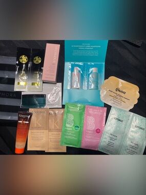 New - SEPHORA Hair Beauty Sample pkg-VEGAMOUR,Kerastase, Moroccanoil,Amika& More